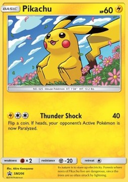 Pikachu - SM206 Black Star Promo (Sun and Moon Series)