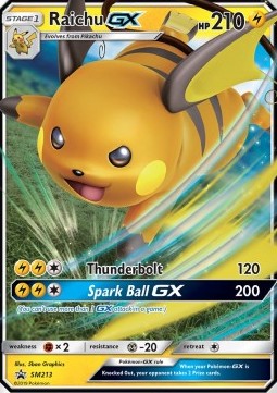 Raichu GX - SM213 Black Star Promo (Sun and Moon Series)