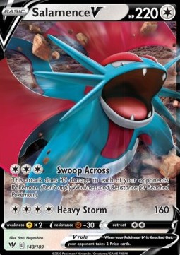 Salamence V - 143/189 - Darkness Ablaze