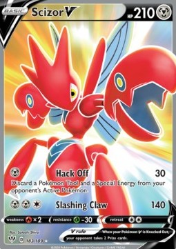 Scizor V - 183/189 - Darkness Ablaze