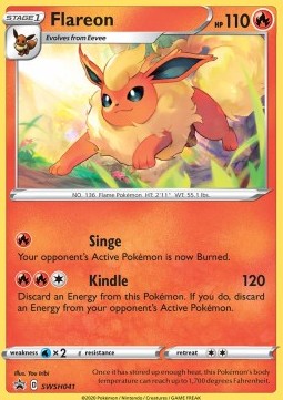 Flareon SWSH041 Black Star Promo (Sword and Shield Series)