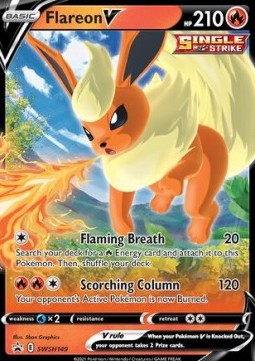 Flareon V SWSH149 Black Star Promo (Sword and Shield Series)