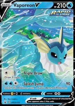 Vaporeon V SWSH150 Black Star Promo (Sword and Shield Series)