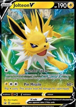 Jolteon V SWSH151 Black Star Promo (Sword and Shield Series)