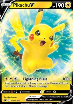 Pikachu V - SWSH198 Black Star Promo (Sword and Shield Series)