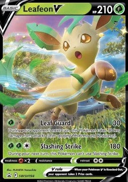 Leafeon V SWSH194 Black Star Promo (Sword and Shield Series)