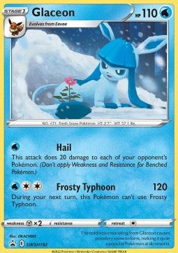 Glaceon SWSH192 Black Star Promo (Sword and Shield Series)