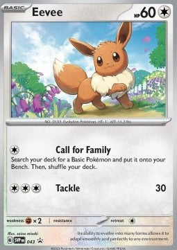 Eevee - SVP043 Black Star Promo (Scarlet and Violet Series)