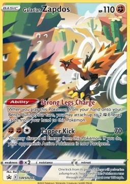 Galarian Zapdos SWSH283 Black Star Promo (Sword and Shield Series)